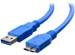 Techly USB-A - Micro USB-B 2 m modrá / Kabel / USB 3.2 Gen 1 / 5 Gbit/s (ICOC-MUSB3-A-020)