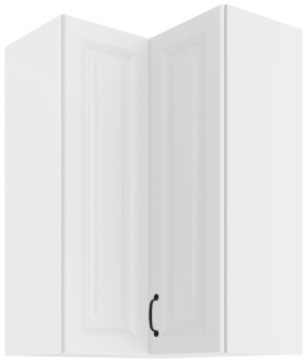 Horní rohová skříňka Stilo 60x60 GN-90 2F (90°) Barva korpusu: Bílá, Barva dvířek: Bílá