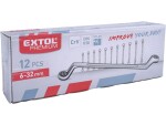 EXTOL-PREMIUM Klíče očkové sada 12ks / 6-32mm / CrV (EX6233)