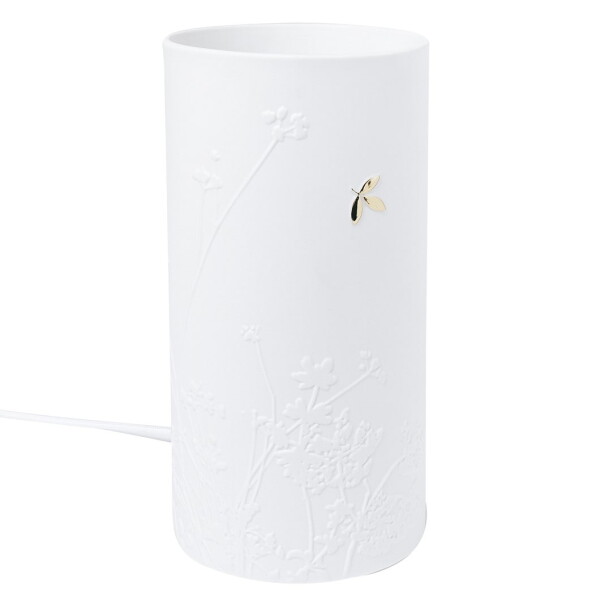 Räder Porcelánová stolní lampa Flower, bílá barva, porcelán