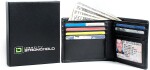 RFID stínící peněžeka - nylon / kůže