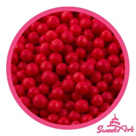 SweetArt cukrové perly červené 5 mm (80 g)