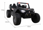 Mamido Elektrické autíčko Buggy Clash 4x4 černé