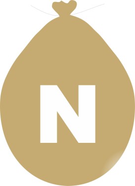 Balónek písmeno N zlaté balonky.cz Balónek písmeno N zlaté balonky.cz