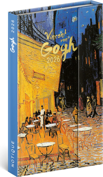 NOTIQUE Týdenní magnetický diář Vincent van Gogh 2026, 13 x 21 cm