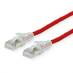 Secomp 21.05.0511 RJ45 síťové kabely, propojovací kabely CAT 6A S/FTP 1.00 m červená (jasná) dvoužilový stíněný, bez halogenů, samozhášecí 1 ks