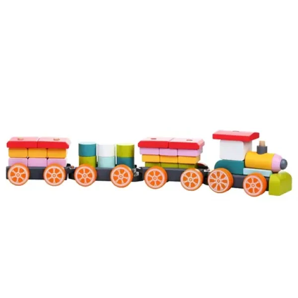 CUBIKA 13319 Vláček tři vagony - dřevěná skládačka