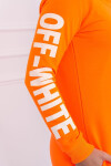 Off White šaty neon orange UNI