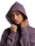 ICEBREAKER Wmns Merino 360 RealFleece Elemental LS Hood, Grey Plum (vzorek) velikost: S