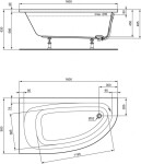 IDEAL STANDARD - Hotline Rohová vana 160x90 cm, levá, bílá K275801