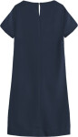 Tmavě modré trapézové šaty model 16141105 tmavě modrá S (36) - INPRESS