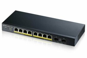 ZyXEL GS1900-10HP v2 / 10-Port Switch / 8x GbE RJ-45 / 2x GbE SFP / PoE 802.3at / QoS / VLAN (GS1900-10HP-EU0102F)