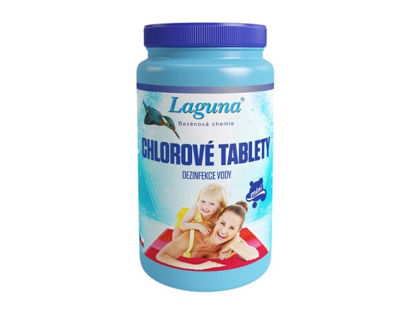 Tablety pro chlorovou dezinfekci bazénové vody LAGUNA Mini 1kg - rozbaleno - konec expirace 08/2024