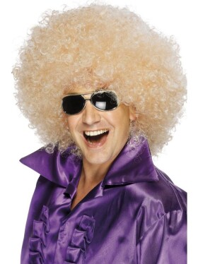 Mega blond afro paruka