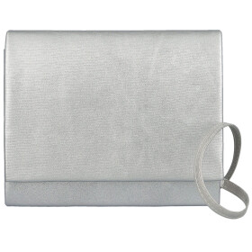 Módní dámská plesová kabelka Elvina, stříbrná