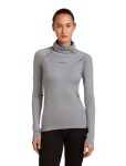 Dámské merino tričko s dlouhým rukávem ICEBREAKER Wmns 300 MerinoFine Polar LS Roll Neck, Alloy velikost: XS