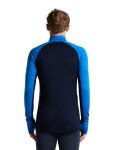 ICEBREAKER Mens Merino 260 ZoneKnit LS Half Zip, Midnight Navy/Lazurite/Cb (vzorek) velikost: M