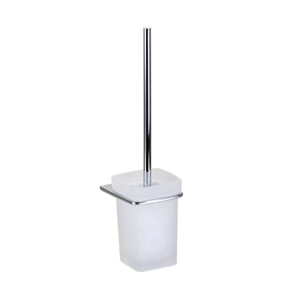 Kielle - Vega WC štětka nástěnná s držákem, matné sklo/chrom 40518000