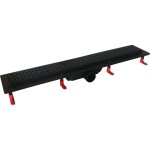 HOPA - Odtokový žlab STANDARDline BLACK - Rozměr A - 90 cm, Varianta roštu - Harmony OLPZLABST89BH