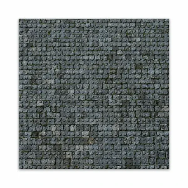 BRIXIES Plus 225.003 Designová podložka na stavění - dlažební kostky 25,5 x 25,5 cm