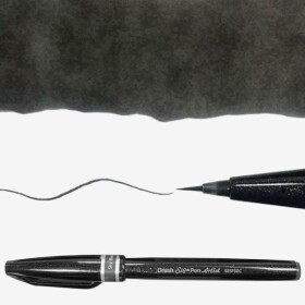 Popisovač Pentel Artist Brush - černý