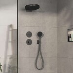 HANSGROHE - ShowerSelect Comfort Termostatická baterie pod omítku, kartáčovaný černý chrom 15562340