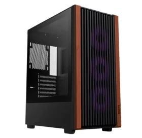 1stCOOL G6 Noble Wood Decor TS / PC skříň / ATX / 1x USB 3.0 + 1x USB-C / tvrzené sklo / bez ventilátorů (ML-G6-NOBLE-USBC-TS)