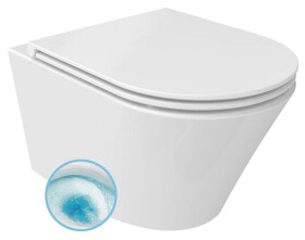 SAPHO - PACO závěsná WC mísa, Vortex Rimless, 36x53cm, bílá PZ1012V