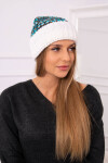Dámská čepice Iris K348 white+turquoise UNI