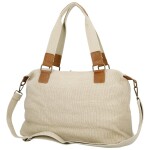 Stylová textilní kabelka na rameno Sofie, béžová