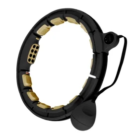 HMS HHM13 Masážní hula hoop se závažím. magnety a počítadlem černá (5908261681622)