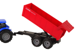 Mamido Zemědělský traktor s přívěsem modrý