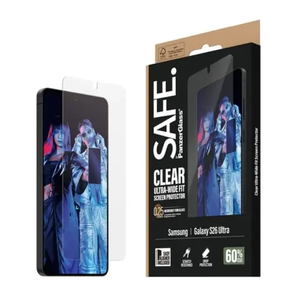 PanzerGlass SAFE Samsung Galaxy S26 Ultra s instalačním rámečkem (SA77811)