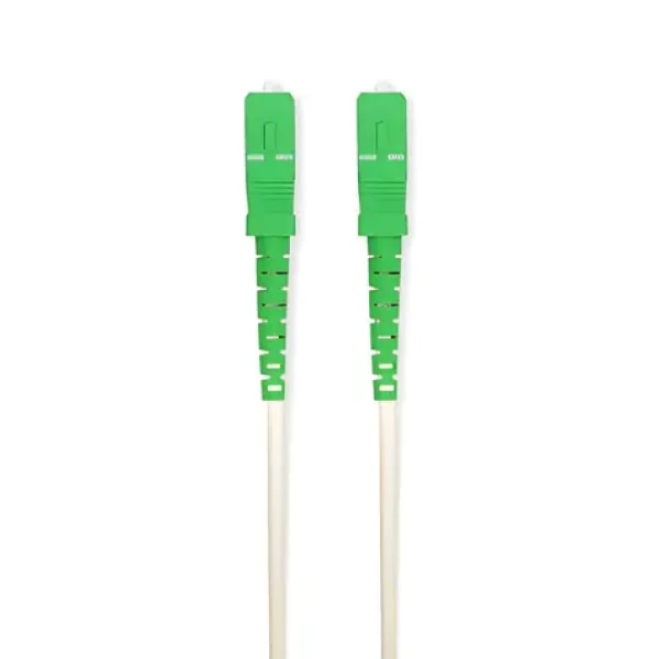 Nedis optický patch kabel SC/APC-SC/APC bílá / Optický kabel / SMF / 100 Gbps / 2 m (CCGB89600WT20)