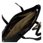 Trendy dámská koženková kabelka na rameno Felicia, černá