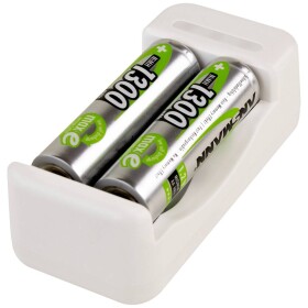 Ansmann Basic II + 2× AA 1300mAh nabíječka akumulátorů NiMH AAA, AA