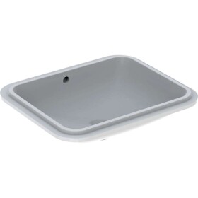 GEBERIT - VariForm Umyvadlo vestavné 58x49 cm, s přepadem, bílá 500.764.01.2