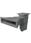 Astralpool Skimmer SLIM se čtvercovým víkem, barva světle šedá (RAL7004), pro fóliové a prefabrikované bazény - VÝPRODEJ