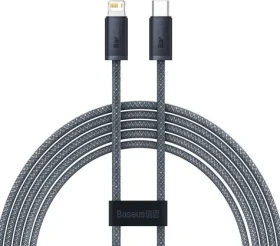 Baseus CALD000116 Kabel USB-C (M) - Lightning (M) 2 m šedá / 20W (CALD000116)
