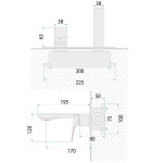 REA - Podomítková umyvadová baterie PREMIUM Joe Titan REA-B4506