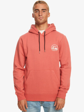 Quiksilver CLEAN CIRCLE MINERAL RED pánská mikina
