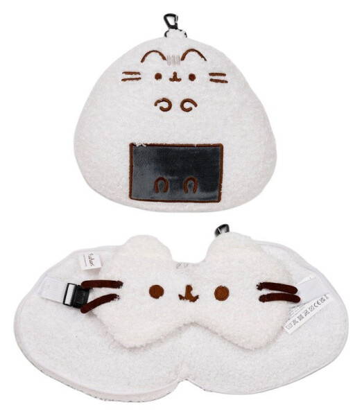 Cestovní polštář a maska na oči Relaxeazzz - Kočka Pusheen