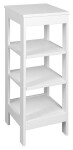 AQUALINE - ETIDE policový regál 36x86x36 cm, bílá mat ET086