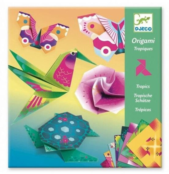 DJECO Origami neonové Tropy