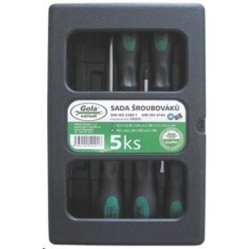 Sada šroubováků 5ks - ploché + PZ GOLA - 040205S