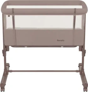 LIONELO Postýlka Aurora 3v1 Beige Taupe / Kovový rám / 4 kolečka s brzdou / Přenosná taška (LO-AURORA BEIGE TAUPE)