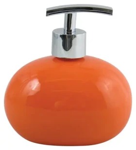 MSV JAVA dávkovač mýdla oranžový / keramika / 360 ml