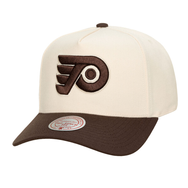 Mitchell & Ness Pánská kšiltovka Philadelphia Flyers NHL Brown and Cream Pro Snapback