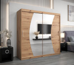 Šatní skříň Abi W0 Barva korpusu: Dub Sonoma, Rozměry: 200 cm, Dveře: Dub sonoma