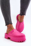 Dámské žabky na masivní podrážce Big Star NN274019 Fuchsia